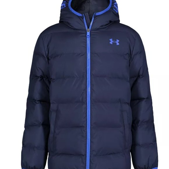 NEW Under Armour Kids' Pronto Puffer Jacket (Little Boys) 2T, MIDNIGHT NAVY Blue - Picture 1 of 4